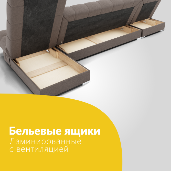 Диваны угловые в гостиную, Угловой диван Фиеста-3 НПБ, велюр