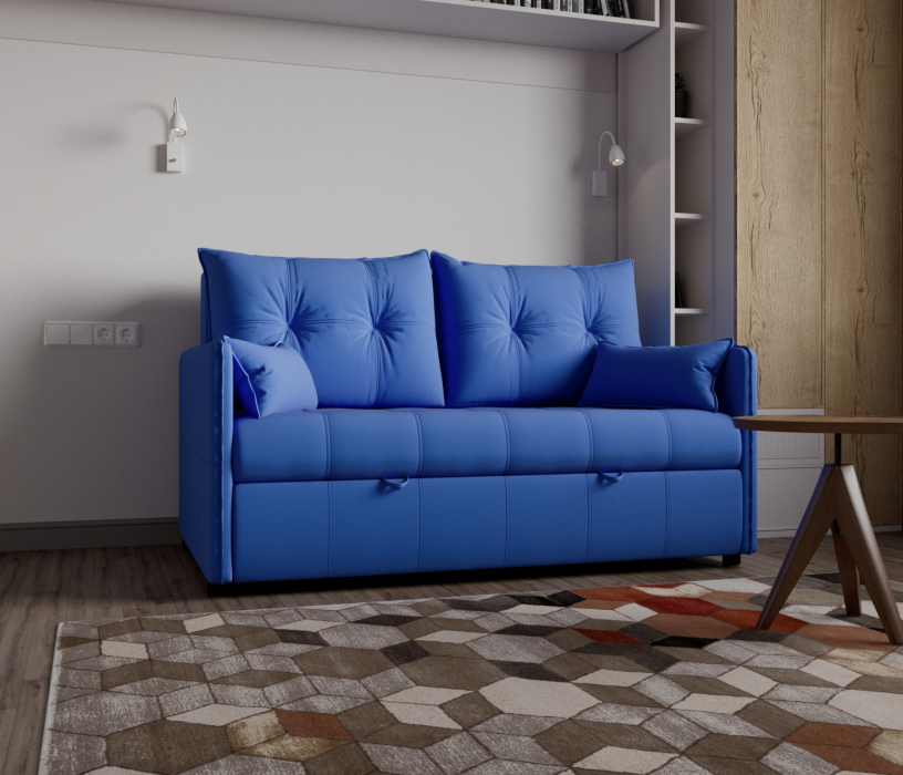 Диваны выкатные, Прямой диван Палермо,выкатной,велюр