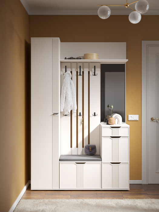 Шкафы одностворчатые, Шкаф-пенал Эмилия ЭЛ-12К глухой