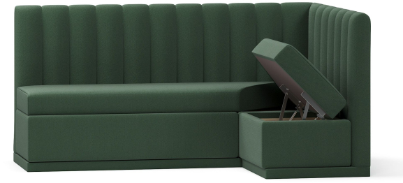 Кухонный угловой нераскладной диван Кафф, велюр