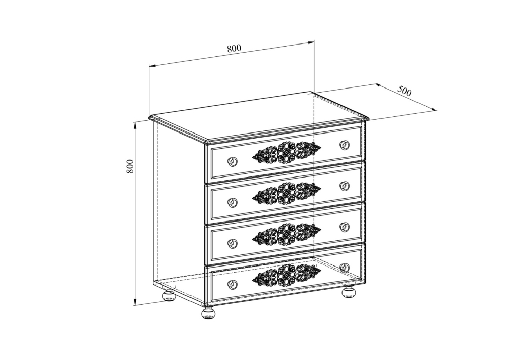 Комоды, Комод Ассоль АС-5