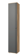 Шкафы одностворчатые, Шкаф-пенал Эмилия ЭЛ-12К глухой
