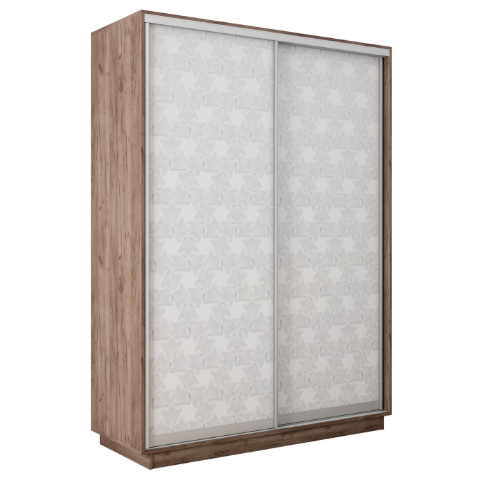 Шкафы-купе 2-х дверные, Шкаф-купе Экспресс 2-х дверный Фотопечать Калейдоскоп Стекла 140х45х240