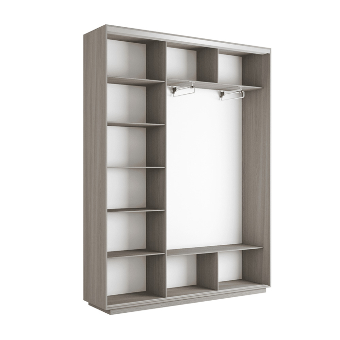 Шкафы-купе 3-х дверные, Шкаф-купе Экспресс 3-х дверный Фотопечать Шелк Стекла 210х45х220