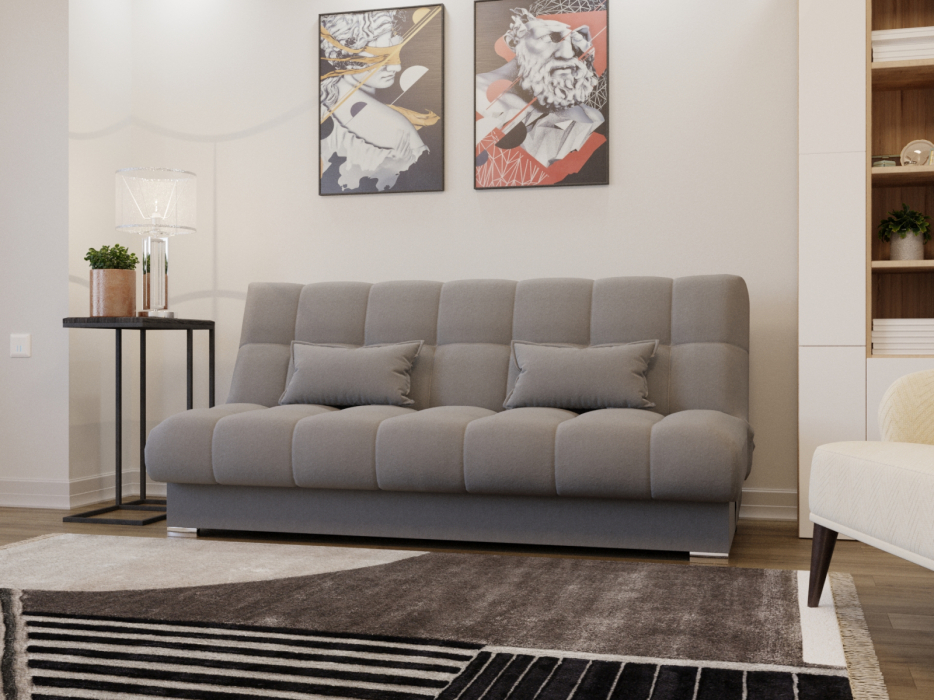 Диваны с ящиком для белья, Прямой диван Фиеста-1 НПБ, велюр