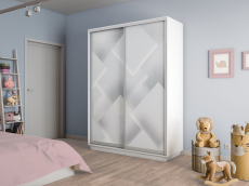 Шкафы-купе 2-х дверные, Шкаф-купе Экспресс 2-х дверный Фотопечать Квадрат Стекла 160х60х240