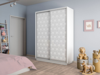 Шкаф-купе Экспресс 2-х дверный Фотопечать Калейдоскоп Стекла 120х60х240