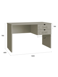 Стол письменный ДримСтар ДС-6