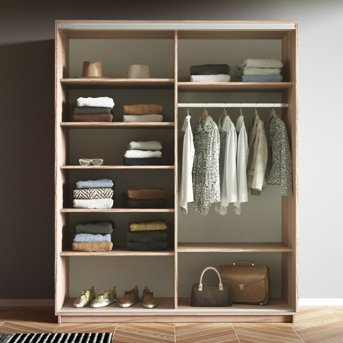 Шкафы-купе 2-х дверные, Шкаф-купе Экспресс 2-х дверный Фотопечать Шелк Стекла 160х60х240