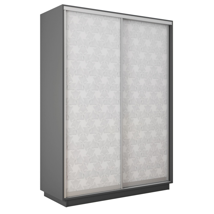 Шкафы-купе 2-х дверные, Шкаф-купе Экспресс 2-х дверный Фотопечать Калейдоскоп Стекла 140х45х240