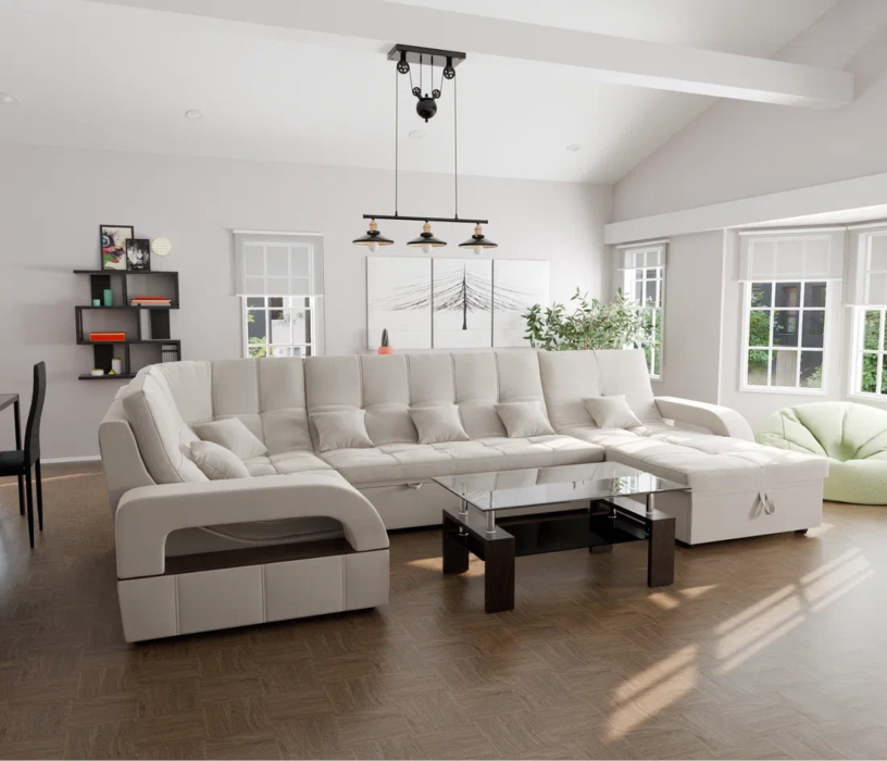 Диваны модульные угловые, Модульный диван Майами-4,микровелюр,антивандальная ткань,венеция