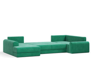 Угловой диван Модерно П-образный, велюр