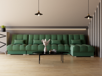 Угловой диван Фиеста-3 НПБ, велюр