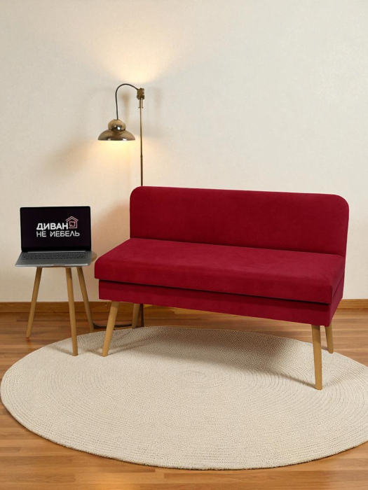 Кушетка диван, Диван кушетка с ящиком Эда, велюр