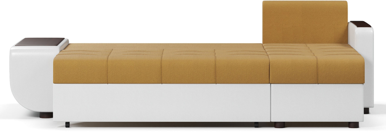 Диван-кровать угловой Атланта со столиком еврокнижка,велюр+экокожа