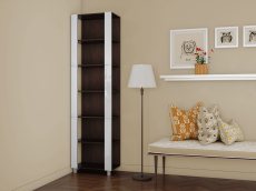 Открытые, Стеллаж модульный Универсальный 35х44х220 Белое стекло