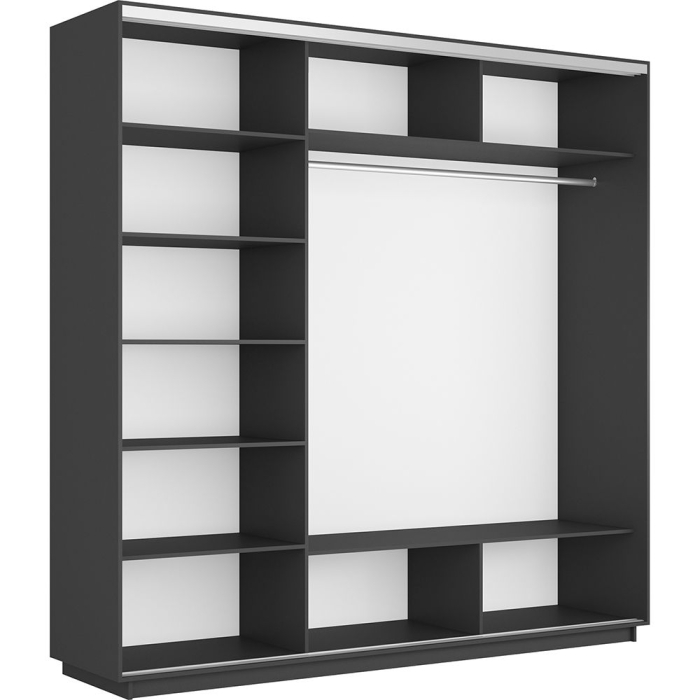 Шкафы-купе 3-х дверные, Шкаф-купе Экспресс 3-х дверный Фотопечать Ленты Стекла 180х60х220