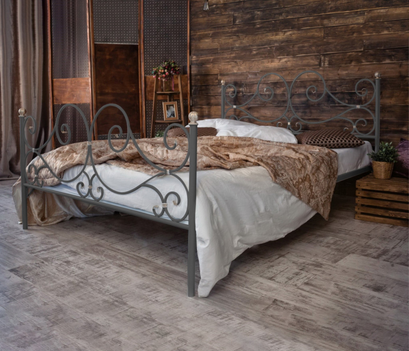Кованые кровати, Кованая кровать Верона 1.8 с двумя спинками