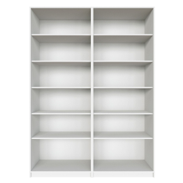 Распашной шкаф Локер 800+800 (Гармошка с системой Push to Move/Левый) с полками