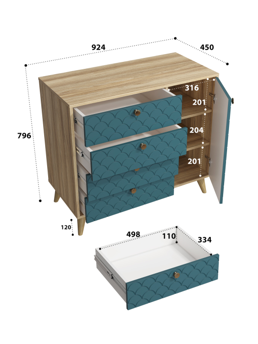 Комоды, Комод Велламо ВО-11