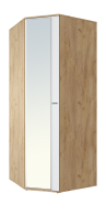 Угловые шкафы, Шкаф угловой Эмилия ЭЛ-17К с зеркалом