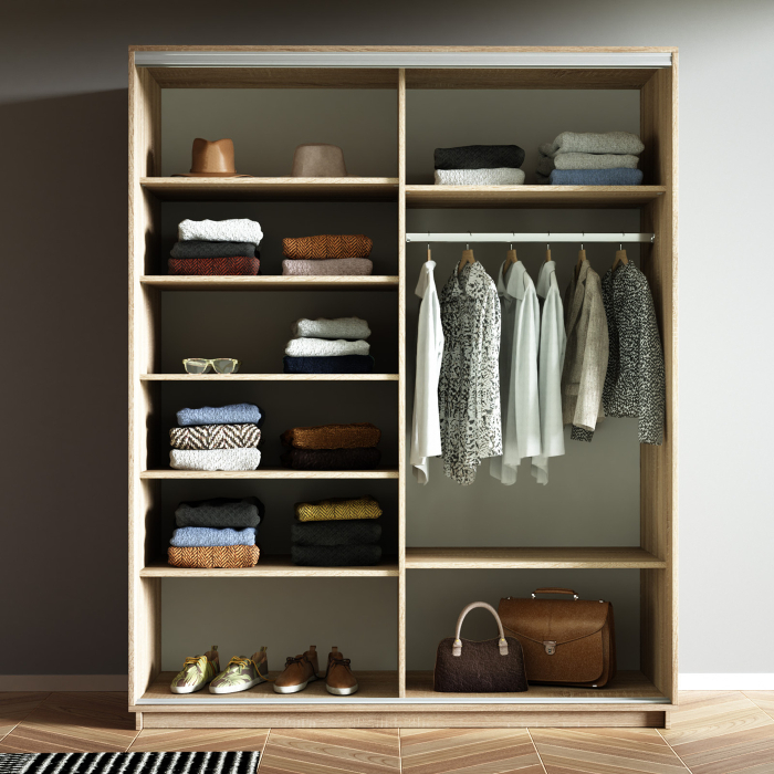 Шкафы-купе 2-х дверные, Шкаф-купе Экспресс 2-х дверный Фотопечать Квадрат Стекла 140х60х220