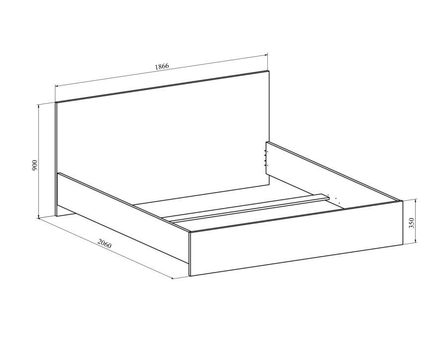 Кровати 180х200, Кровать Виктория ВИ-32 (1800x2000)