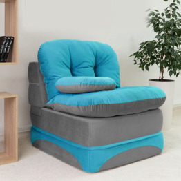 Бескаркасное кресло-кровать Клиффорд 900*950мм  велюр