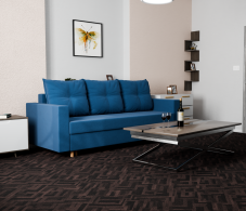 Диваны кровати со спальным местом, Прямой диван Гармония,еврокнижка,велюр