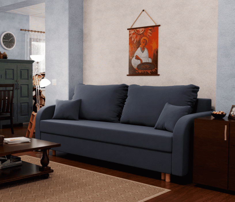 Диваны еврокнижки, Прямой диван Оазис,еврокнижка,велюр