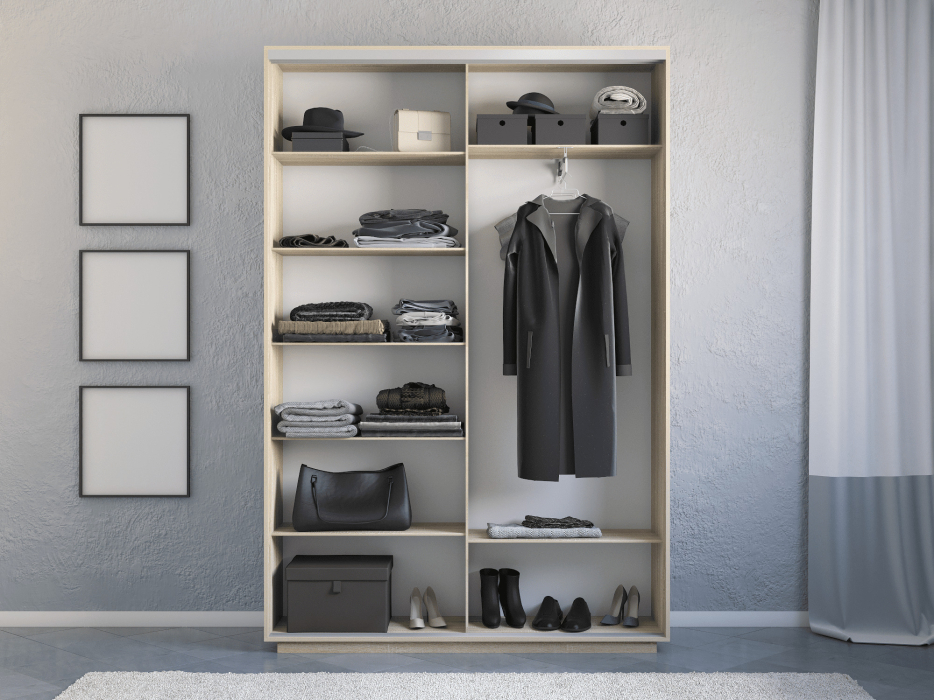 Шкафы-купе 2-х дверные, Шкаф-купе Экспресс 2-х дверный Фотопечать Шелк Стекла 140х45х220