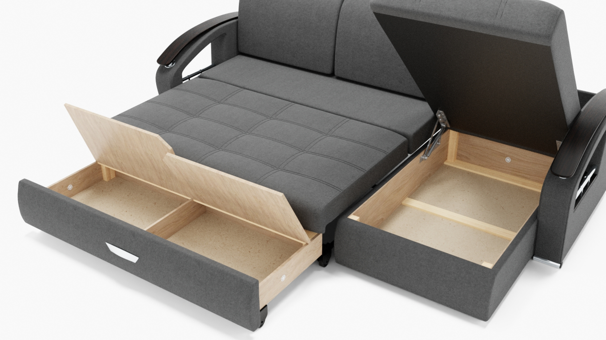 Диваны угловые в гостиную, Угловой диван Дубай-1 с оттоманкой ППУ, велюр