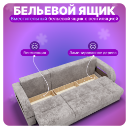 Угловой диван Рич-2, НПБ, Симпл