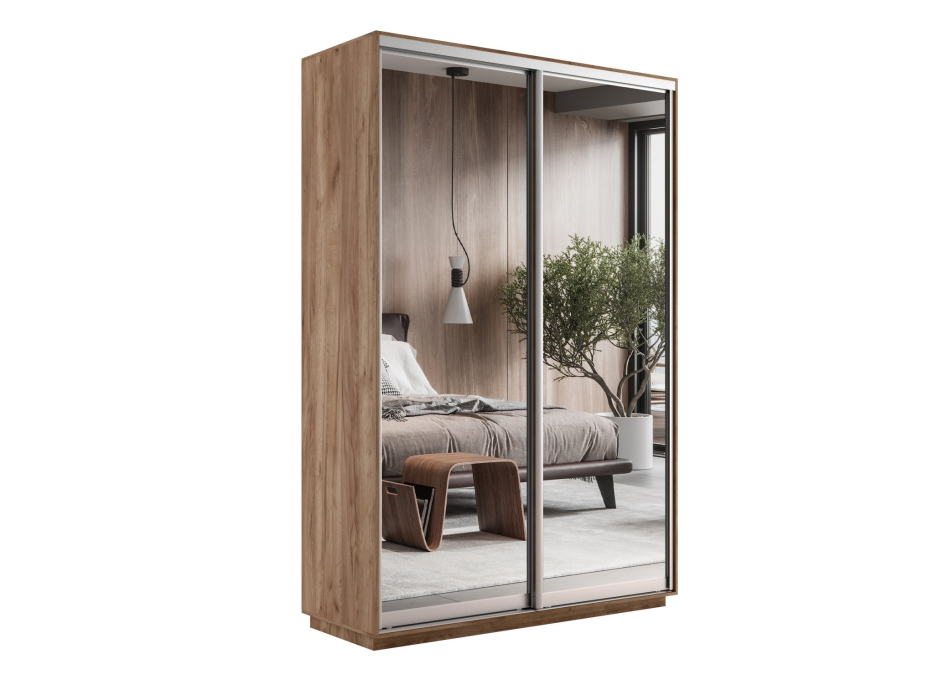 Шкафы-купе 2-х дверные, Шкаф-купе Экспресс Экспенс дуо 2200 x 1400 x 450