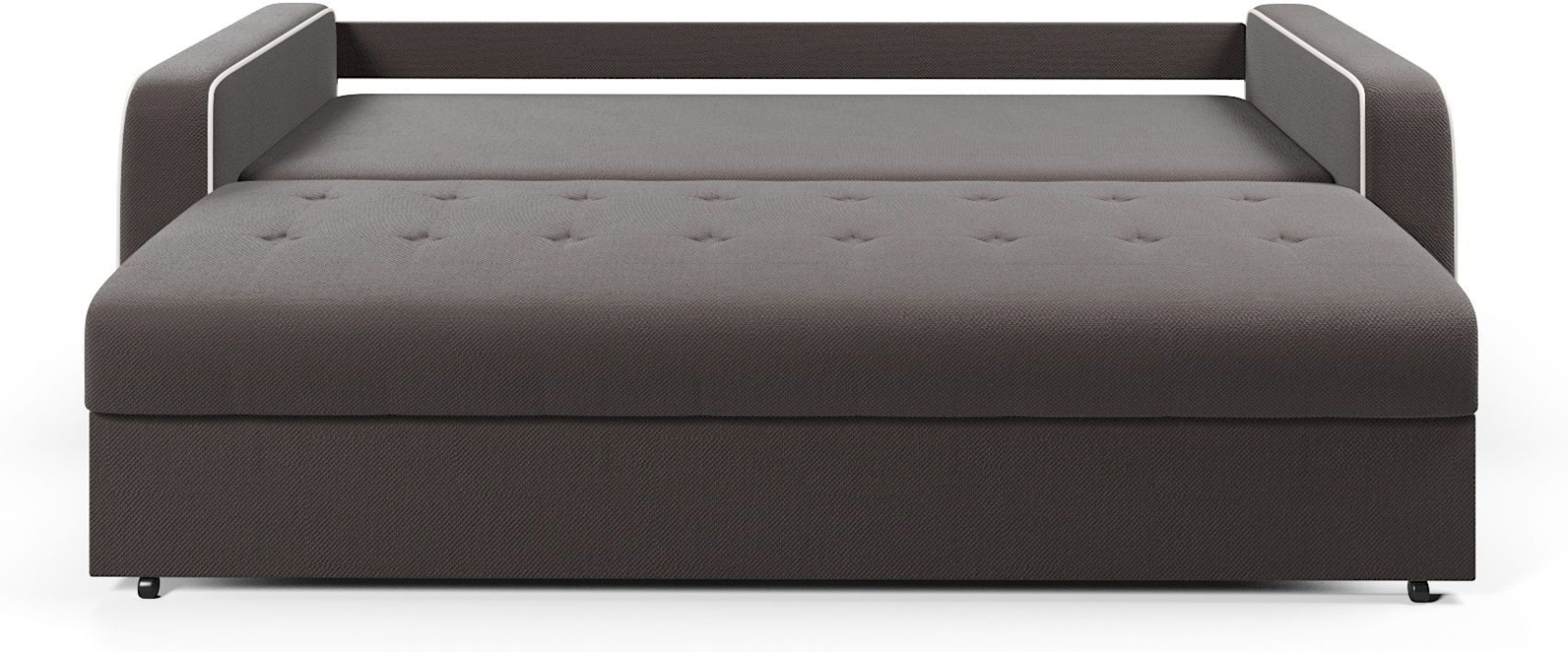 Диваны еврокнижки, Диван-кровать прямой Атланта с кантом еврокнижка,велюр