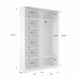 Шкаф-купе Экспресс 2-х дверный Фотопечать Ленты Стекла 120х45х220