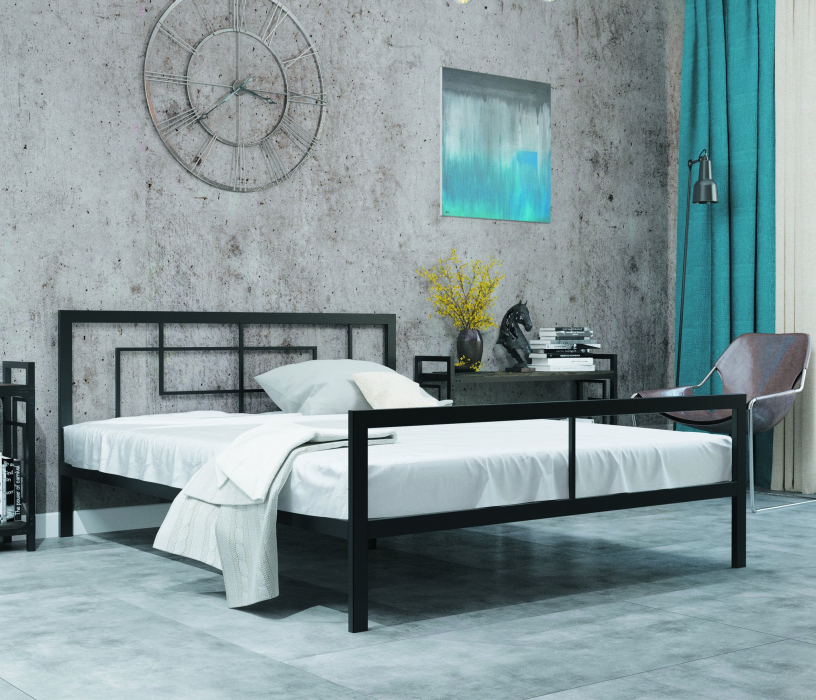 Кровати 120 см, Кровать в стиле лофт Кантерано 1.2