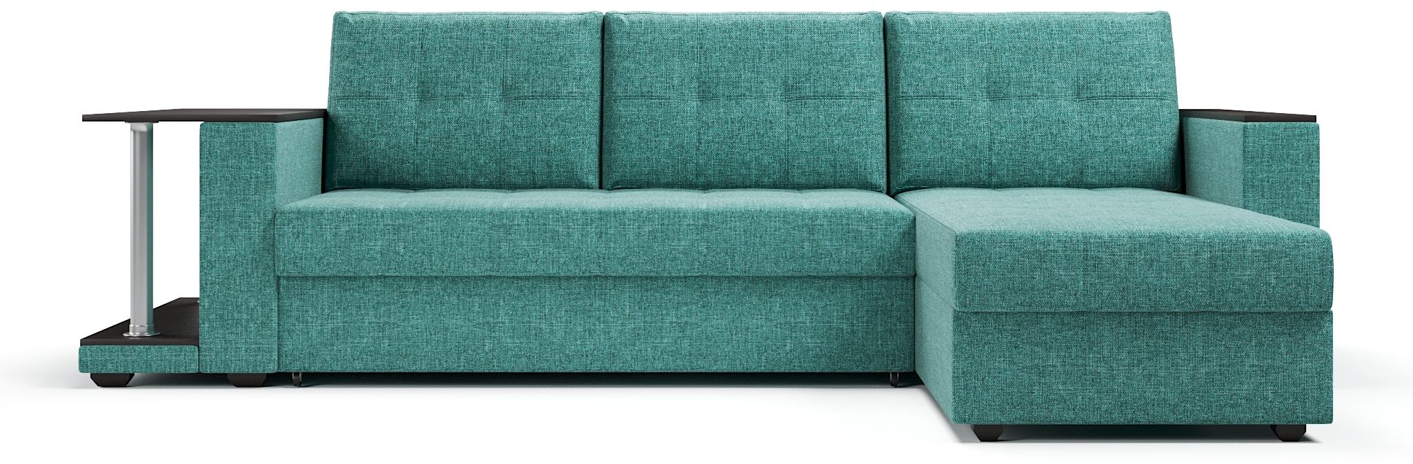 Диваны угловые в гостиную, Диван-кровать угловой со столом Атланта Классик 145 , рогожка