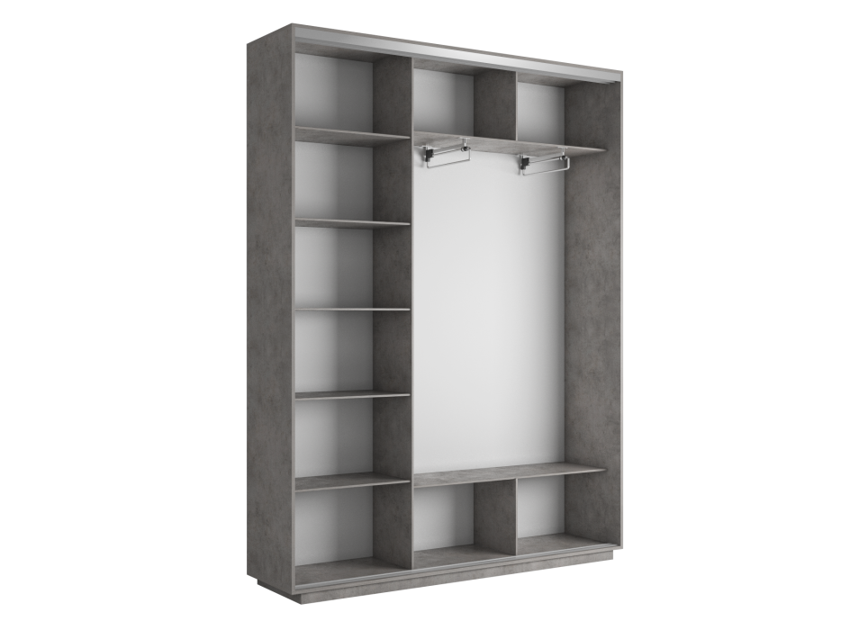 Шкафы-купе 3-х дверные, Шкаф-купе Экспресс Экспенс трио 2400 x 2400 x 450