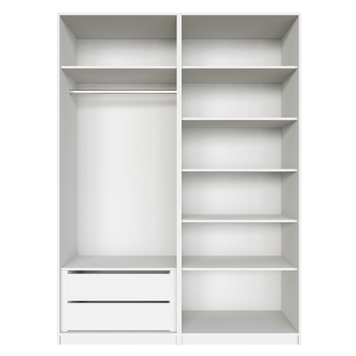 Шкафы распашные, Распашной шкаф Локер 800+800 (Гармошка) с ящиками и полками справа