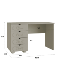 Стол письменный ДримСтар ДС-4