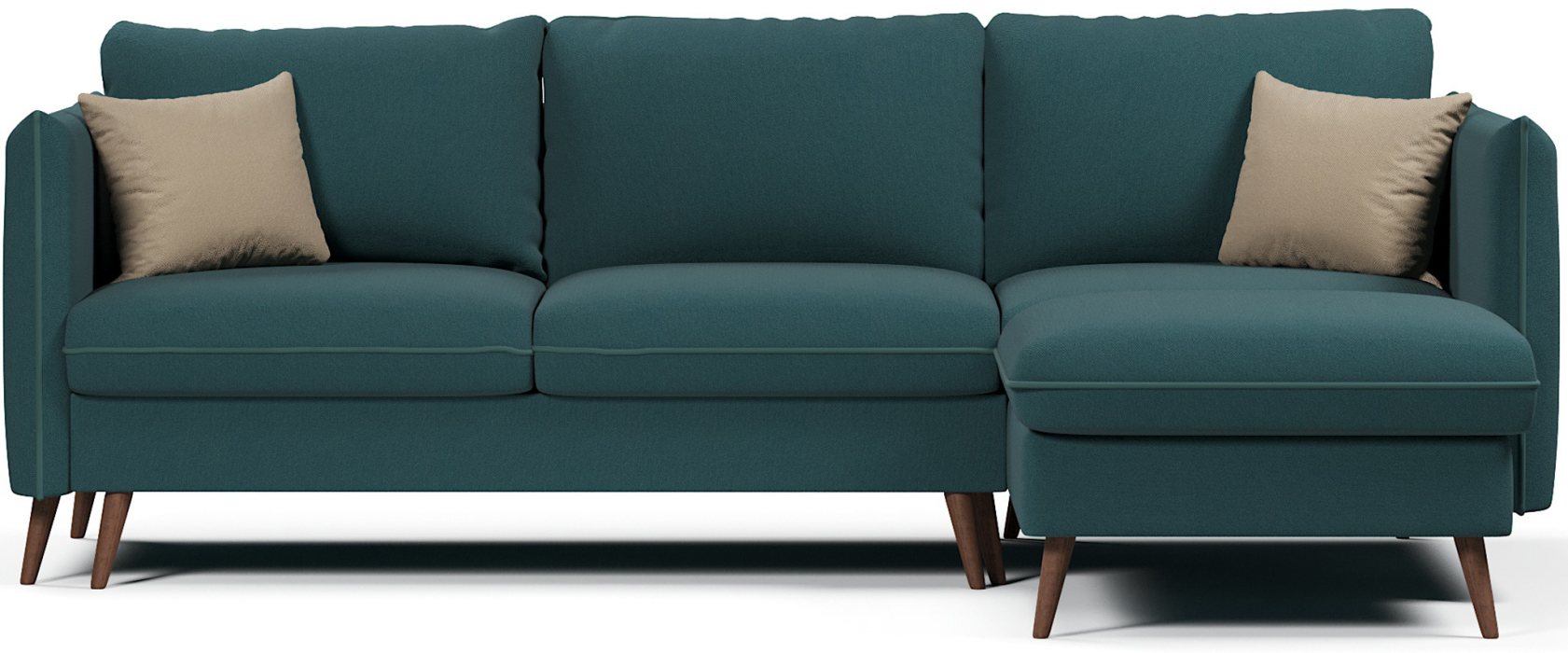 Диваны угловые, Диван угловой Пекин еврокнижка, велюр