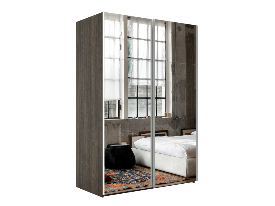 Шкафы-купе 2-х дверные, Шкаф-купе Эста Зеркало+Зеркало 160х66х240