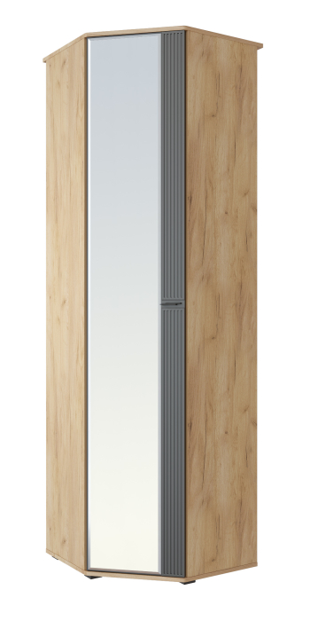 Угловые шкафы, Шкаф угловой Эмилия ЭЛ-14К с зеркалом