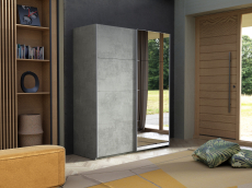 Шкафы-купе 2-х дверные, Шкаф-купе Эста ДСП+Зеркало 160х66х240