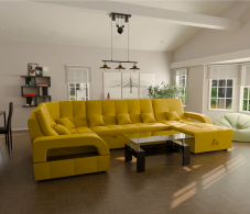 Диваны модульные угловые, Модульный диван Майами-4,микровелюр,антивандальная ткань,венеция