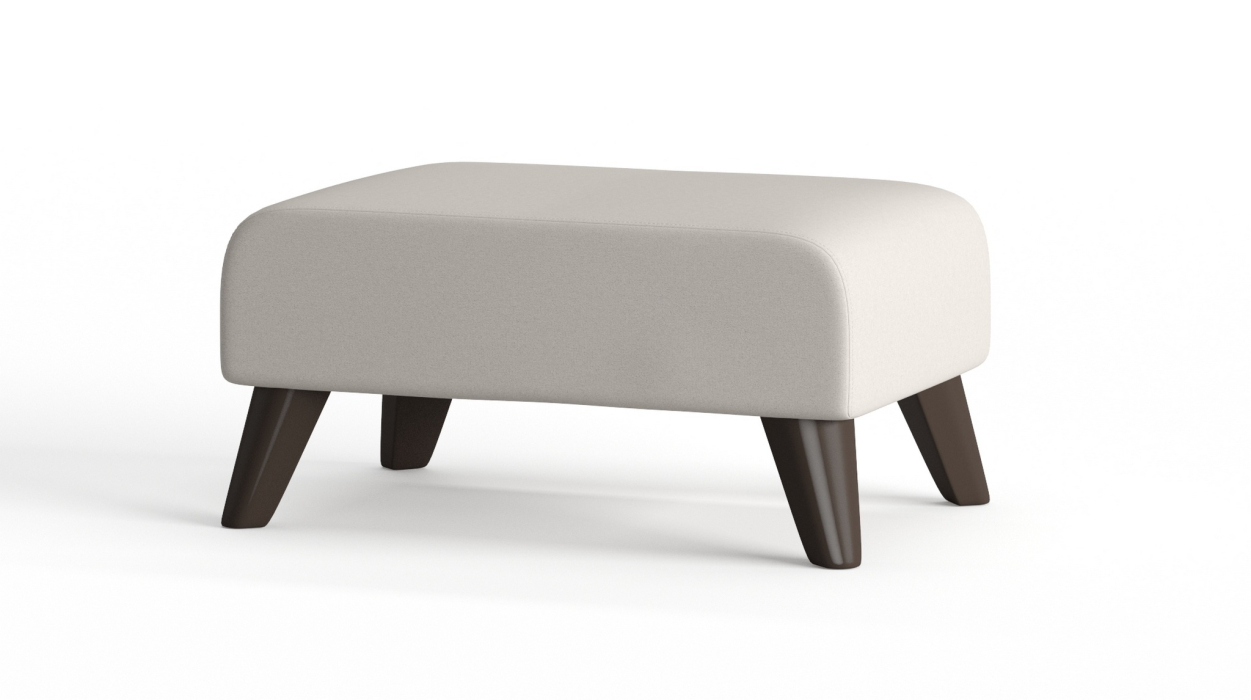 Пуф в прихожую, Пуф Барон на ножках, велюр