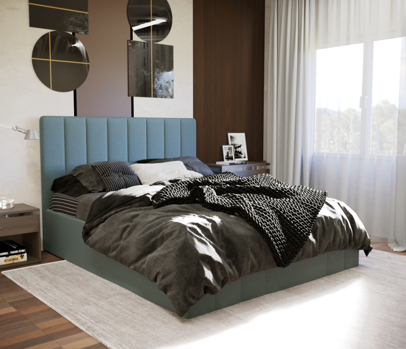 Кровати, Кровать Парма 160,велюр