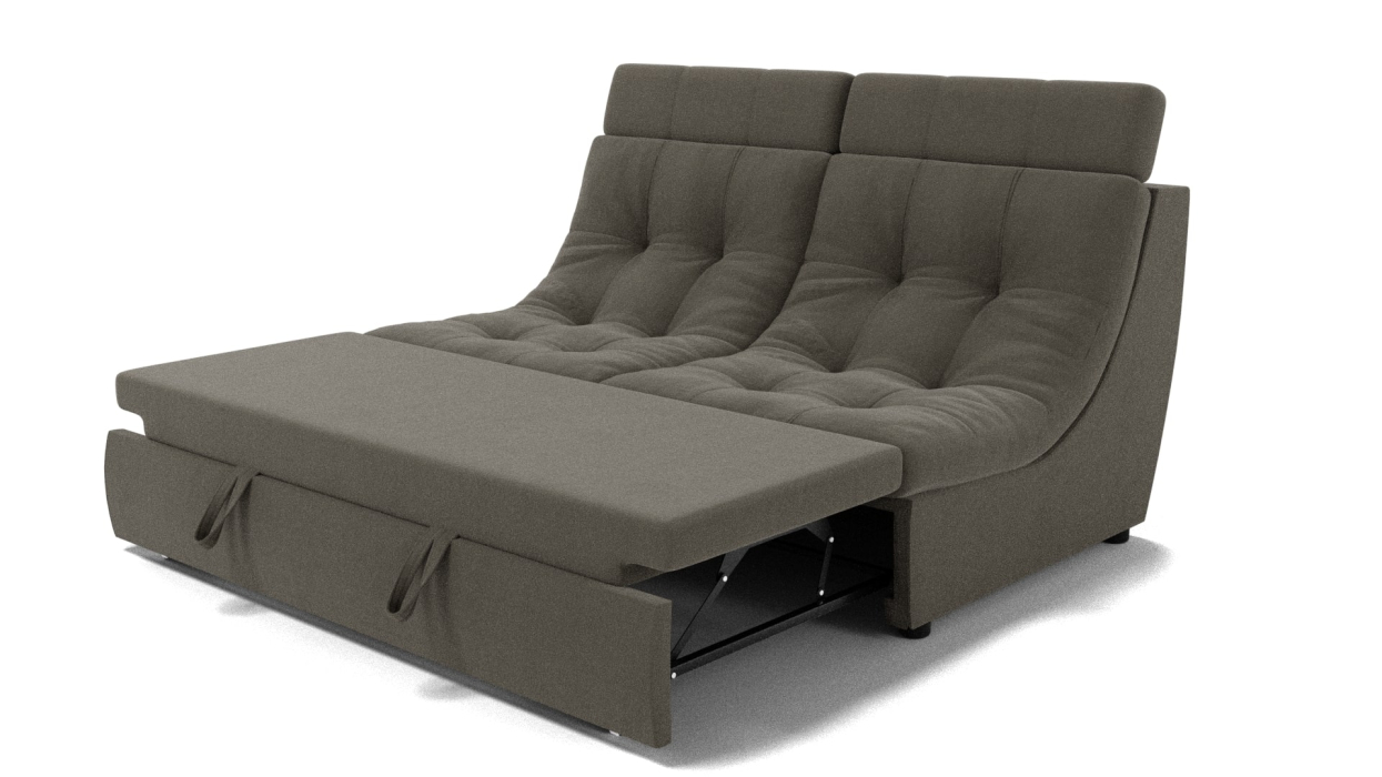 Диваны кровати со спальным местом, Прямой диван Монако-1 ППУ, велюр