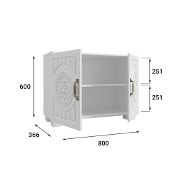 Тумба «Монблан» МБ-30К белое дерево